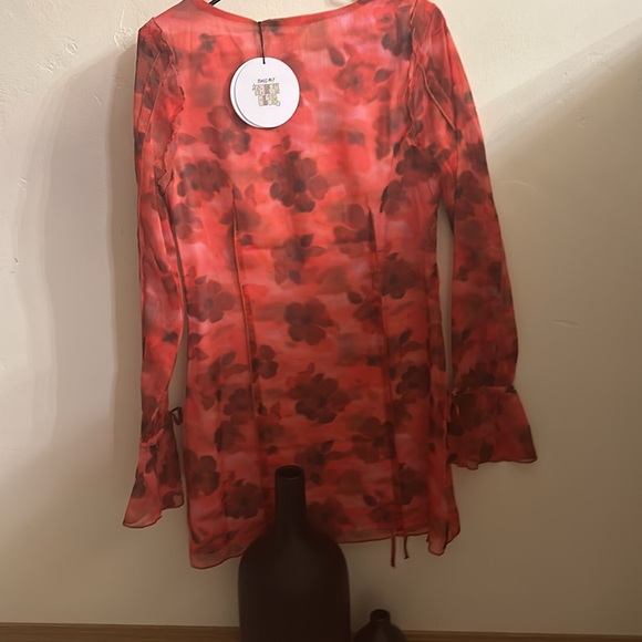 Red and black mini dress. Princess Polly, size 8 - Picture 5 of 6